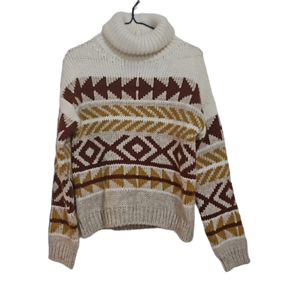 Anthropologie Elsamanda Alpaca Wool Italy Turtleneck Sweater